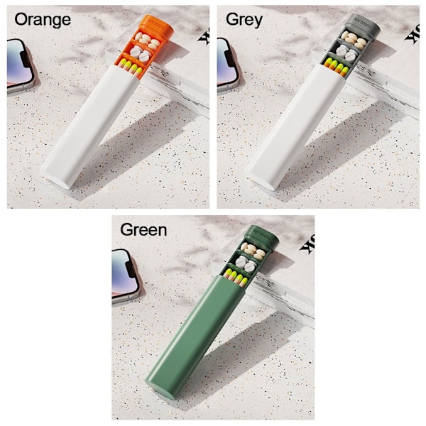 Pillerask Medicinbehållare GRÖN green