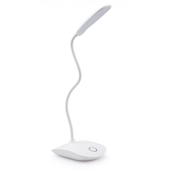 LED bordlampe dreibar, dimbar, batteridrevet Hvit