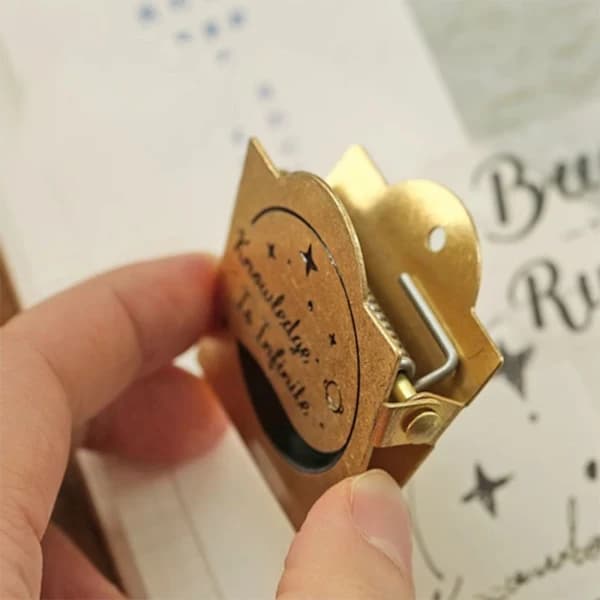 Messingklemmer, Bill Binder Clip, Gem
