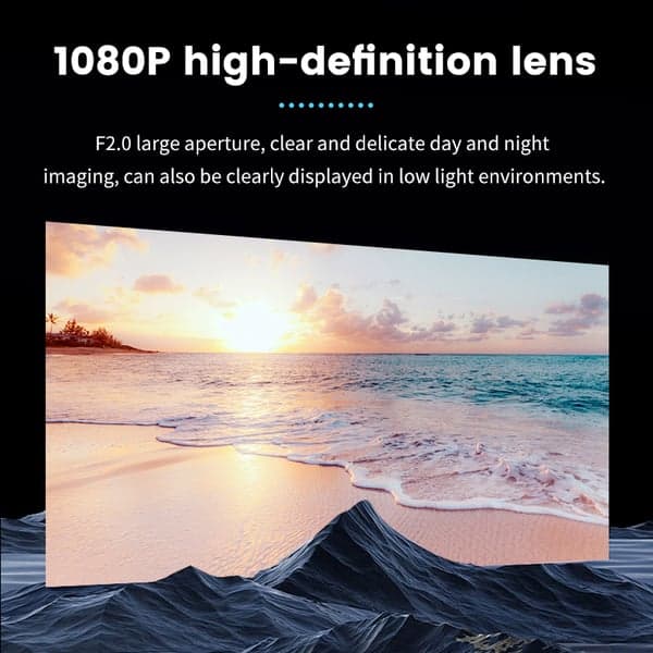 Action Camera for Pets with 32 GB TF Card Black