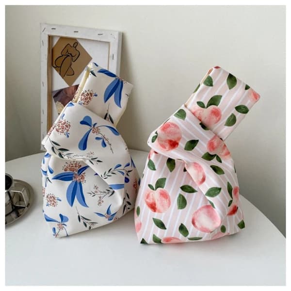 Knot Wrist Bag Mini Håndveske BLÅ blå