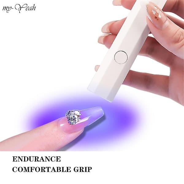 Lulou Magic Solid Neglelimsett 3-i-1 Neglekunstsett for negletipper Press on Nails Pink_ NN