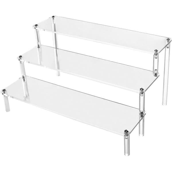 Akrylskärm - Ospecificerad - 3 nivåer - Transparent - 30x21x15cm - Fleranvändning_NN