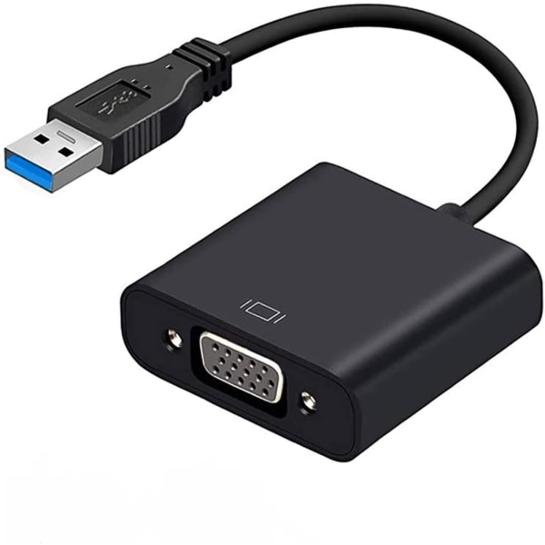 USB 3.0 till VGA-videoadapter för PC, bärbar dator Windows 10/8.1/8/7/XP