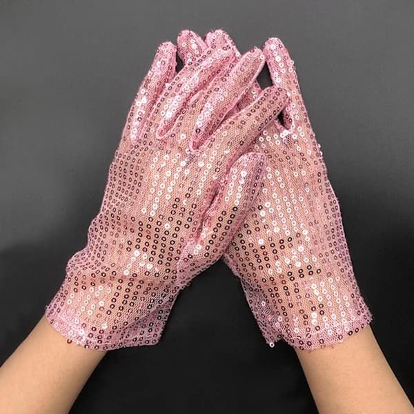 Paillet Handsker Rekvisitter Handsker ROSA pink