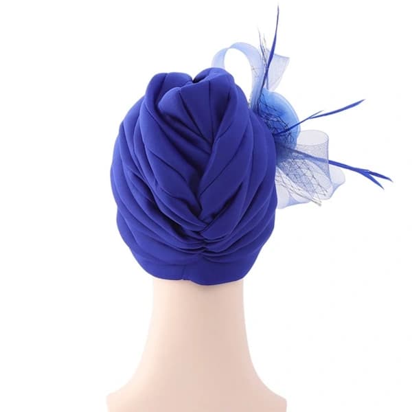 Turban Hattar Dame Hijab BLÅ blå