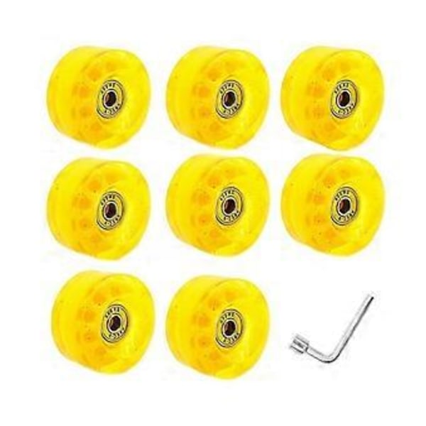 8-delars 32 X 58mm 82a Rullskridskohjul Med Kullager, För Inomhus- Eller Utomhusbruk, Med Hjulnyckel