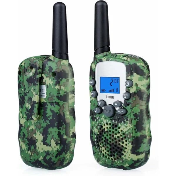 Kamouflage Walkie Talkie - Lång räckvidd 3 km, 2 st
