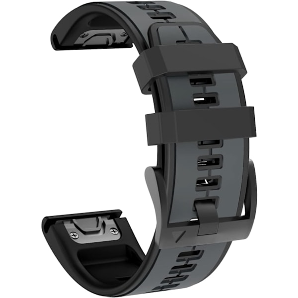 [NT] Hihna Garmin Fenix 7/Fenix 6/Fenix 5/EPIX 2 -kelloon, Quick Fit 22mm silikoni ranneke Approach S60/S62, D2 Delta, Forerunner 935/945 -kelloon