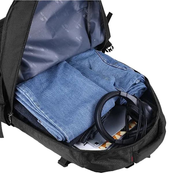 60L Stor Ryggsäck SVART