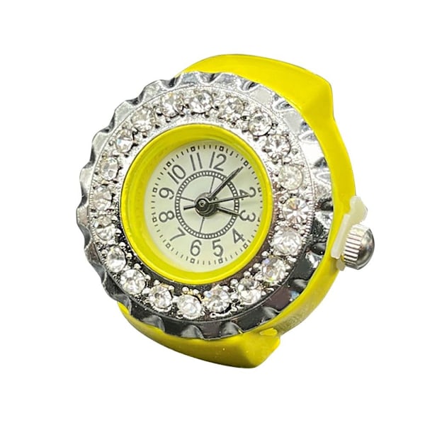 Digitalt Ur Ring Ur GUL
