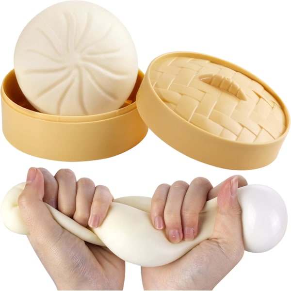 Dumpling Squishy, Dumpling Stressbold, Dampet Fyldt Bolle, Stresslindrende Klemme Bolle Legetøj til Halloween-projekter, Narre Folk, Børneleg