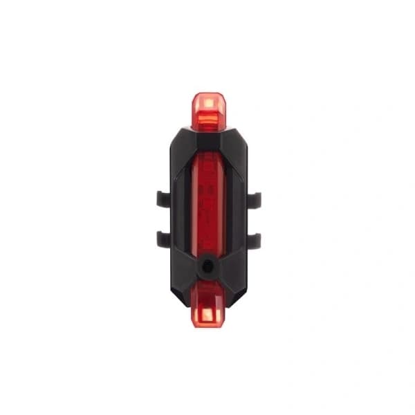NA/2-PACK USB Ladattava Pyöränvalo Eteen & Taakse Musta