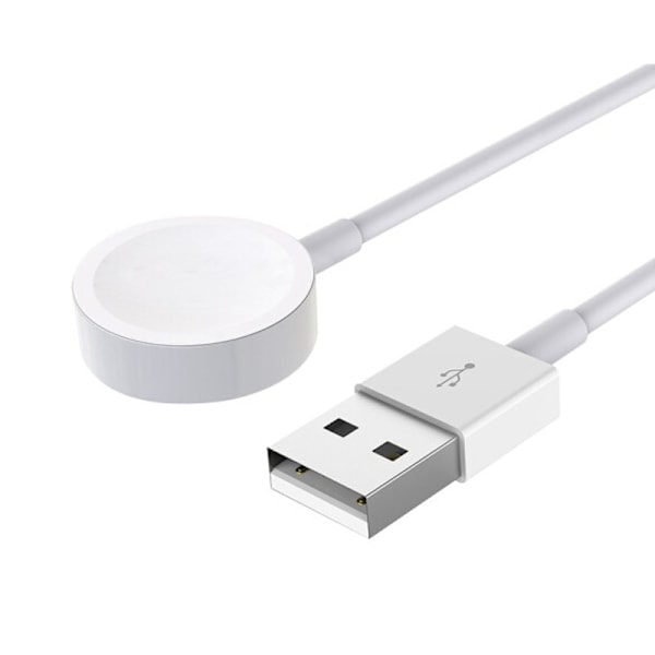 /Hc/Gjeldende Applewatch-lader Iwatch Watch Ladebase Apple Watch Magnetisk lading (1 pakke, hvit)