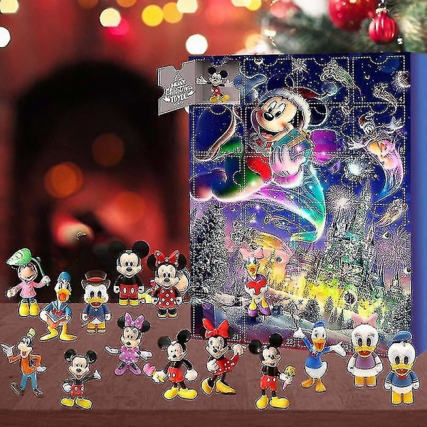 2023 Ny 2023 jul adventskalender Leksak Disney Mickey Minnie Blind Box Juguetes Advent Surprise Leksaker för barn Presenter Style 1