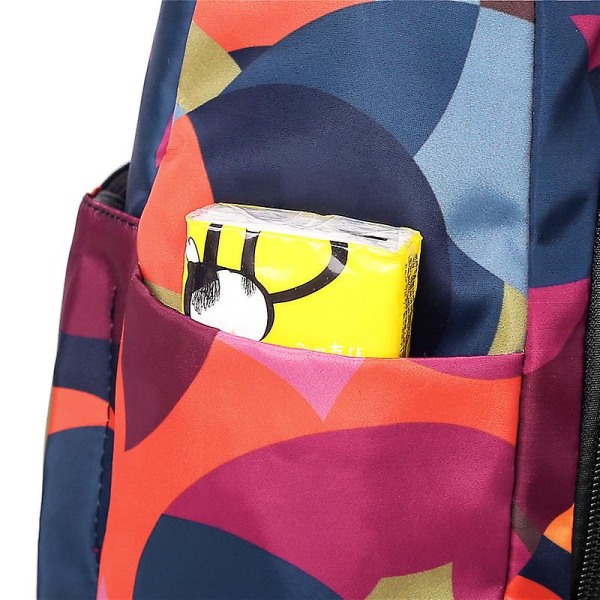 Stöldskyddsryggsäck för kvinnor Multifunktionella resväskor-tryckta