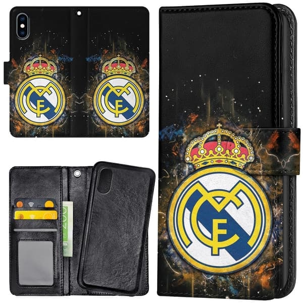[NT] iPhone X/XS - Plånboksfodral/Skal Real Madrid