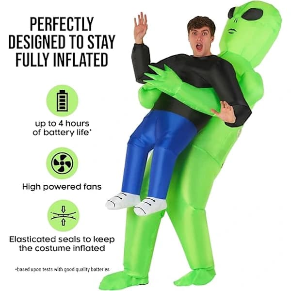 Halloween Rollespil Alien Oppustelig Kostume Rollespil - Ba Børn (110-145cm)
