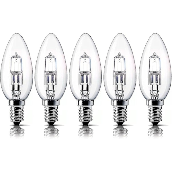 NN-E14 28W Halogenlampor, Liten Edison Skruvsockel (SES) 2700K Varmvit Dimbar 5-pack