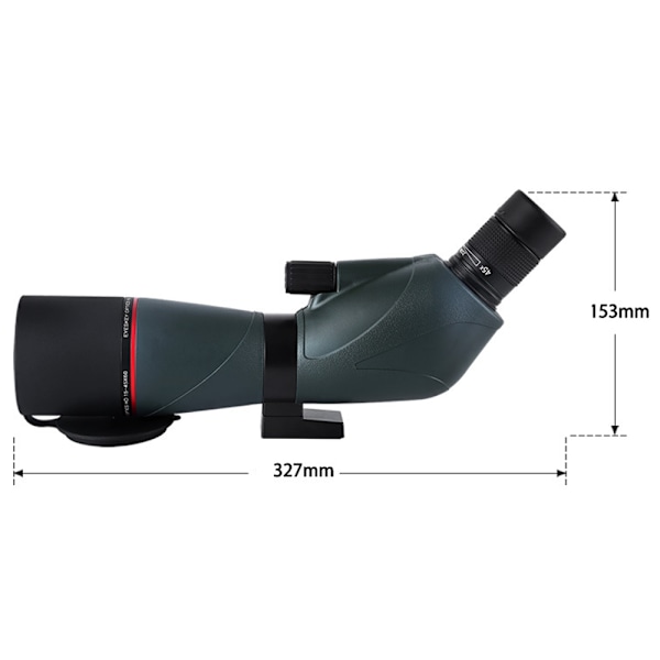 Ny uppgraderad 20-60x85mm ED Spotting Scopes med Smartphone-adapter