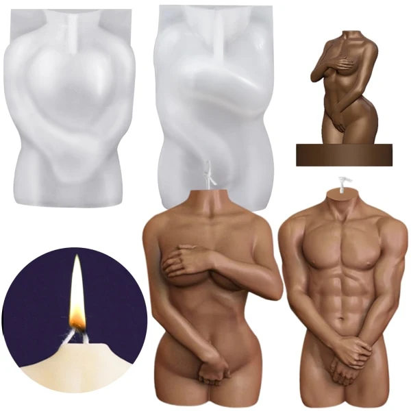2 st 3D Kroppsform Armégrön One Size