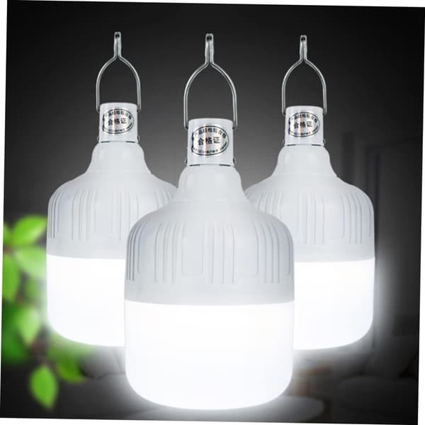3 stk. LED Teltlampe Camping Hvid Udendørs Nødlys