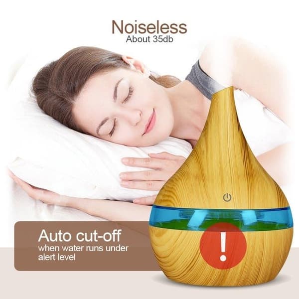 {NT}USB Ilmankostutin 300 ml - Tumma puu
