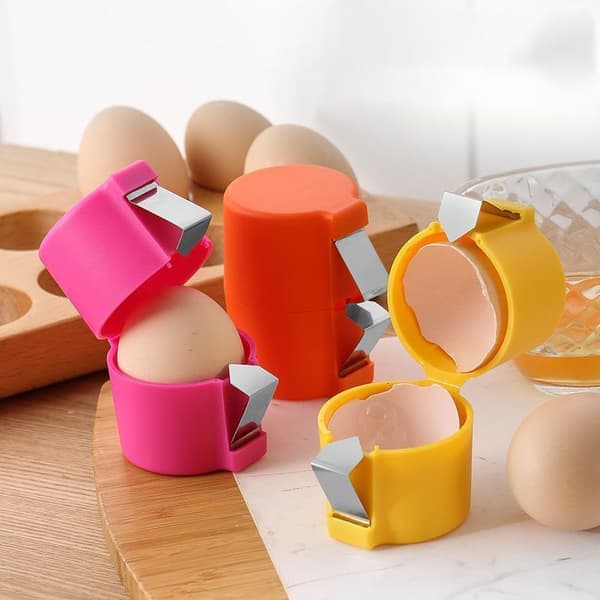 [NT] Æggeknækker - 3 dele - Gul, Rosa og Orange