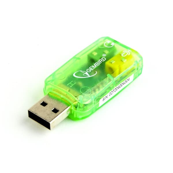 {NT}Eksternt lydkort via USB med 3,5 mm stereo- og mikrofonforbindelse
