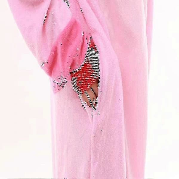 Stitch Pyjamas Anime Tecknad Sovkläder Outfit Jumpsuit Rosa M