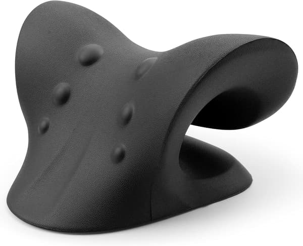 Chiropractic Neck Pillow, Neck Stretcher - Black 251