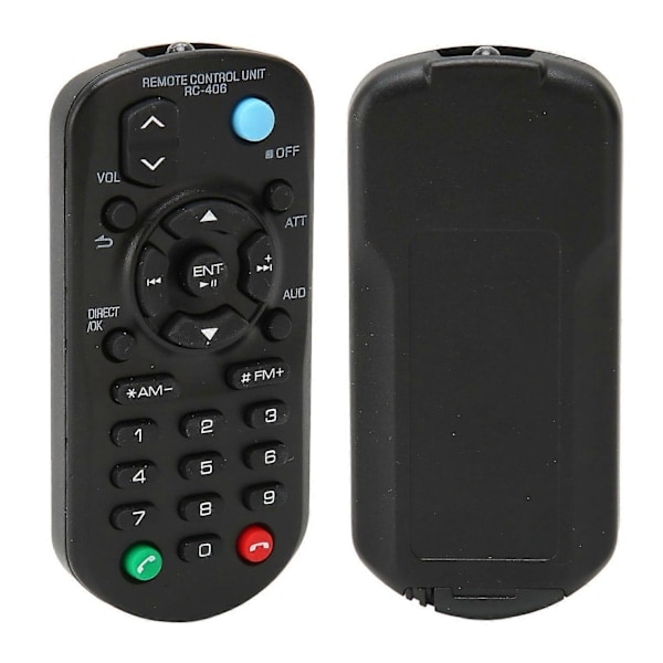 Fjernkontroll RC 406 kompatibel med Kenwood CD-mottaker KDC X398 KDC 200UB KDC 170Y KMM BT260U KDC X704 - WELLNGS/NT/