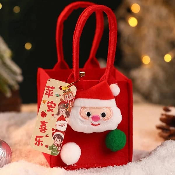 Presentpåse Julklappspåse Godispåse Julförrådslåda Bärbar Liten Presentpåse