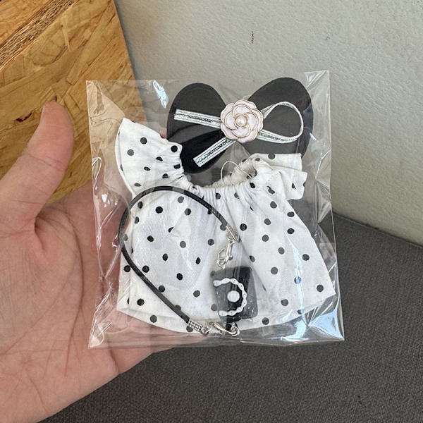 /NC/17CM Labubu Nuken Vaatteet Asusteet Klassinen Mekkosetti V2 Mini Söpöille Nukeille Vaatteet Tyttö Lapsi Lahja Labubu Ropa One Size Colorful-9