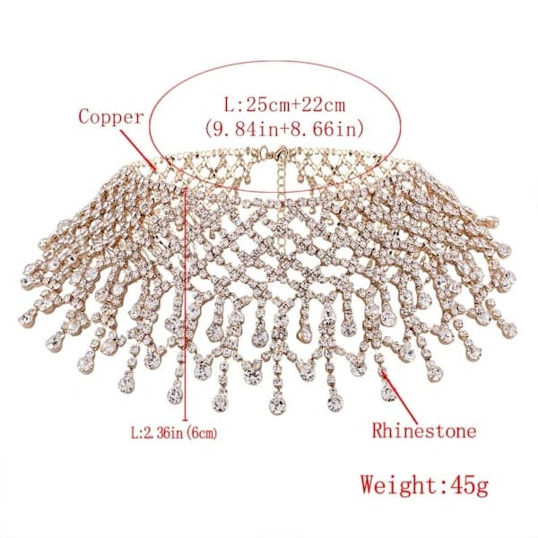 Halsband Hängen Choker GULD guld