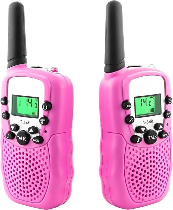 2-Pack Walkie-Talkies for Kids – 3 km Range, Multiple Colors Available