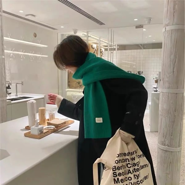 Varmt Skjerf Håndlagde Skjerf BEIGE Beige