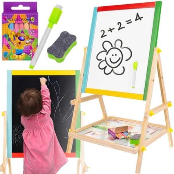 [NT] Whiteboard/Tavle til Børn - Dobbeltsidet