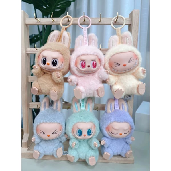Høykvalitets 1-pakning FOR POP MART LABUBU 2.0 Monster Spennende Macaron Plysjdukke Leketøy Blind Box (Tilfeldig Farge)/NC/ 2
