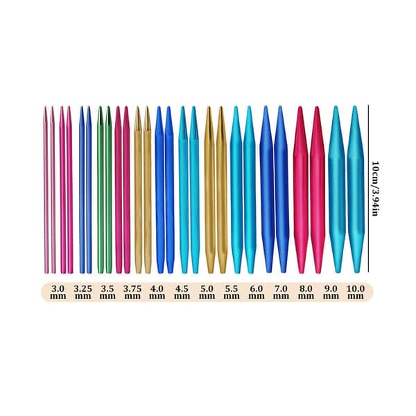 13 par utskiftbare rundpinner (3,0–10,0 mm) Khaki