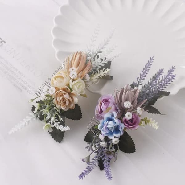 Blomma hiuskampa Morsiamen Tiara SAMppanja samppanja