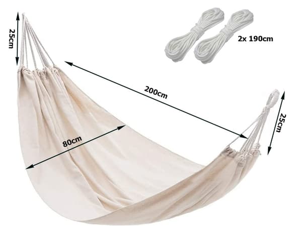 Hengekøye / Hammock / Hagehengekøye – 200x80cm