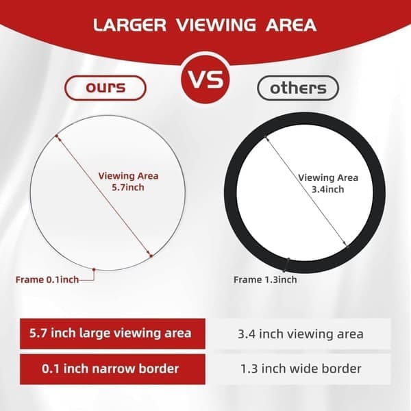 1pcs 30X Magnifying Mirror for Makeup, Round Makeup Mirror with Suction Cups & Stand, Handheld Travel Mirror