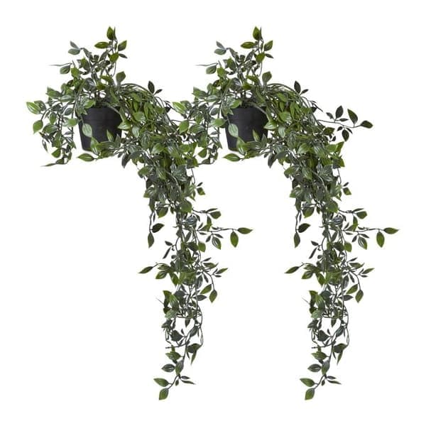 Kunstige hængeplanter sæt med 2_NN