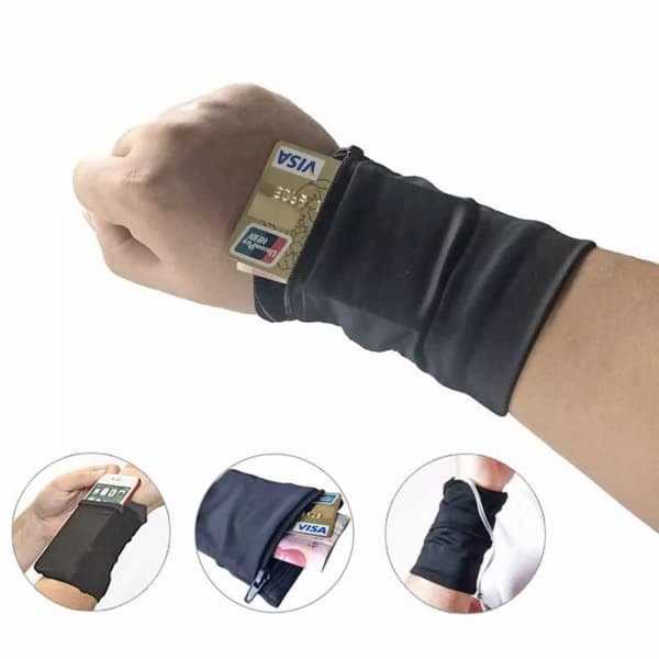 [NT] Sportarmband med Fack / Armband för Mobil, nycklar, pengar m.m.