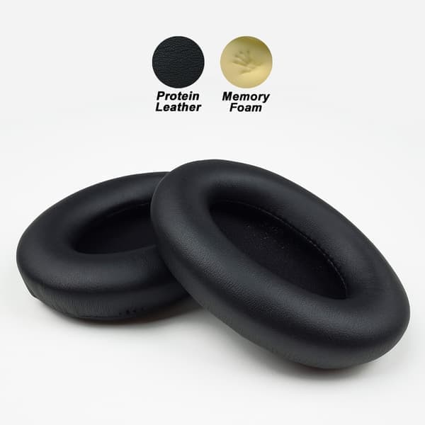 Øreputer Kompatibel med SONY WH-1000XM3 Protein Leather Memory Foam Øreputer Puter Erstatning for Over-Ear Hodetelefoner Soft Pro