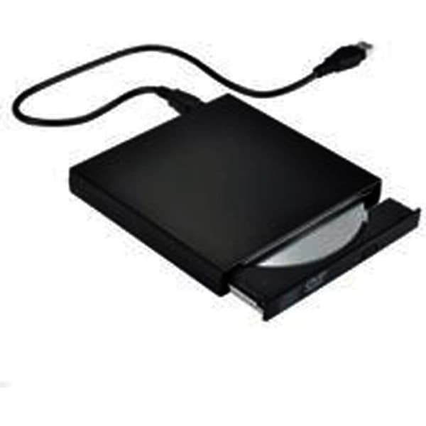 {NT} Ekstern USB 2.0 DVD-R &amp; CD-RW Drive Writer kompatibel med Windows 2000/XP/Vista/Windows7 -- Sort