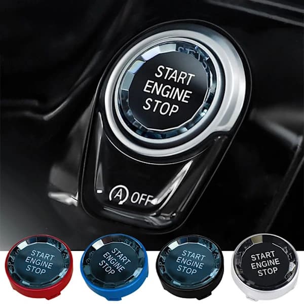 För BMW E90 E91 E92 E93 E60 4-färgad start/stopp-knapp svart