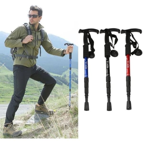 {NT}Infällbara vandringsstavar - Alpenstock - Blå