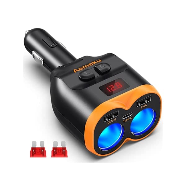 Cigaretstik Splitter 12-24v - USB-C
